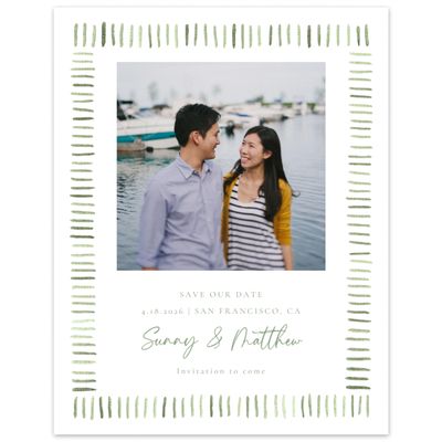 Bright Sage, Green Wedding Digital Save the Date - Lund Photo