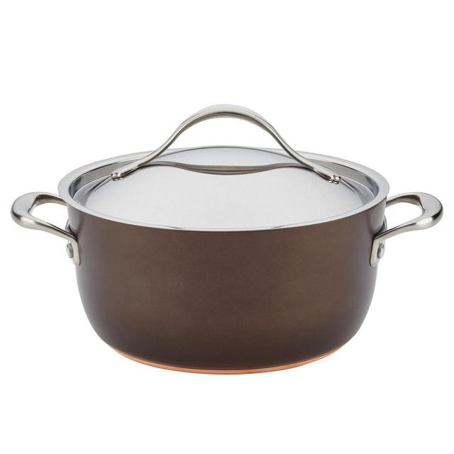 Anolon Nouvelle Copper Luxe Hard-Anodized Nonstick 5qt Dutch Oven