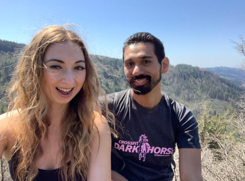 First trip as an engaged couple. Hiking in Portland April 2019