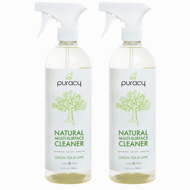 Puracy Natural All Purpose Cleaner, Streak-Free Household Multi-Surface Spray, 25 Ounce (2-Pack)