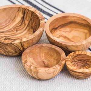 Olive Wood Nesting Bowls - Set of 4