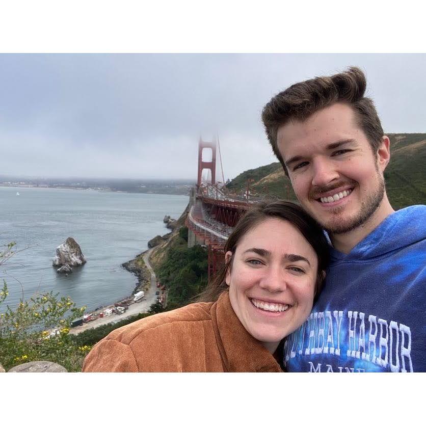 Where do you think we are? (A) Eiffel Tower (B) Grand Canyon (C) Golden Gate Bridge (D) Statue of Liberty