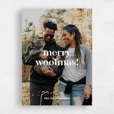 White Holiday Card - Maridel Foil