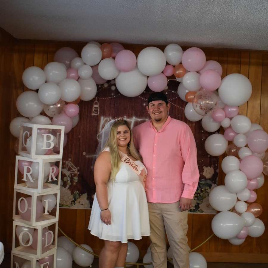 The couple at their shower