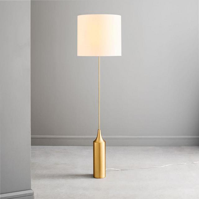 Hudson Floor Lamp, Large, Antique Brass