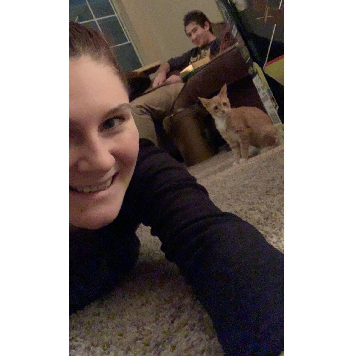 Our first pet, Cinnamon Petal (Petey)
