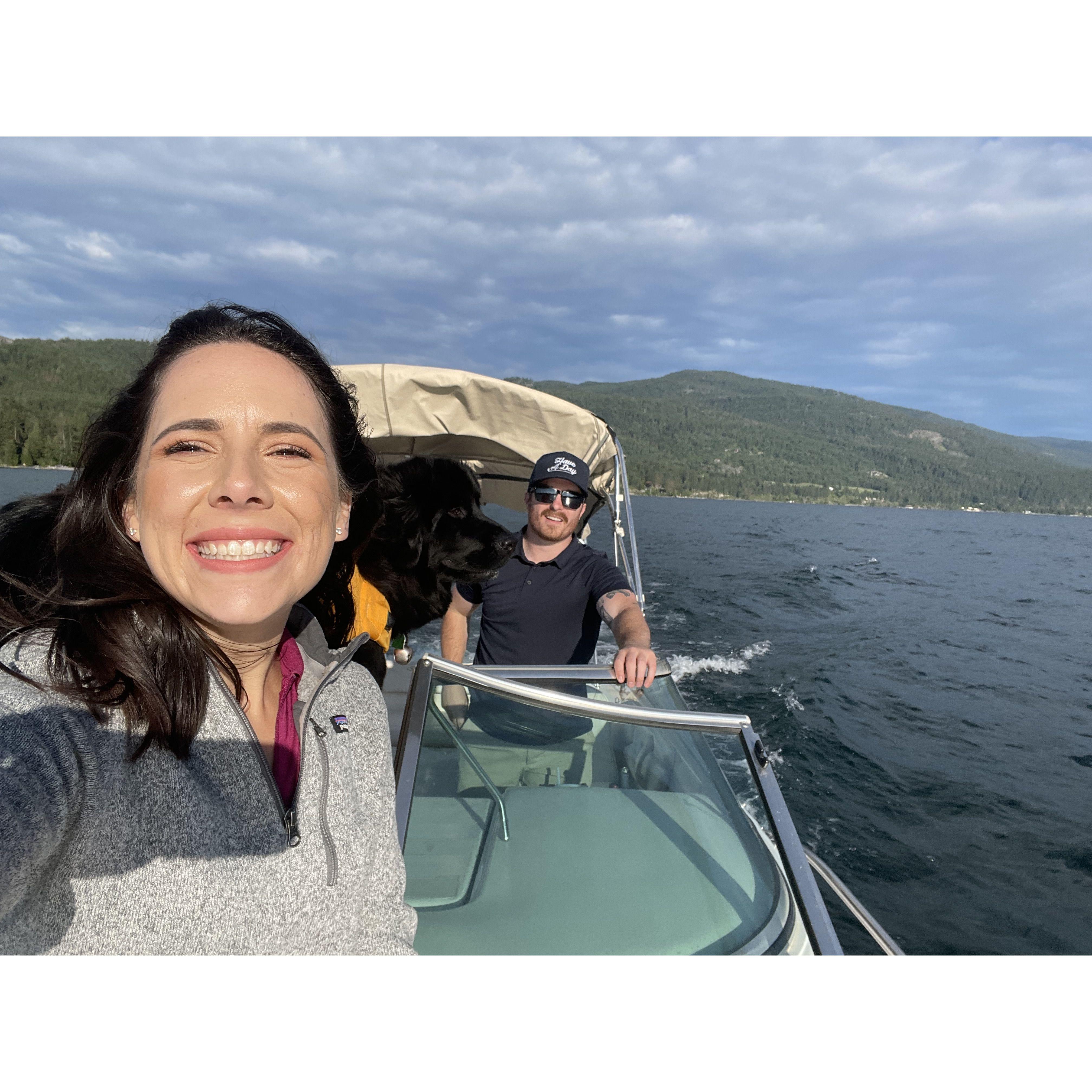 Lake days on Flathead Lake MT
