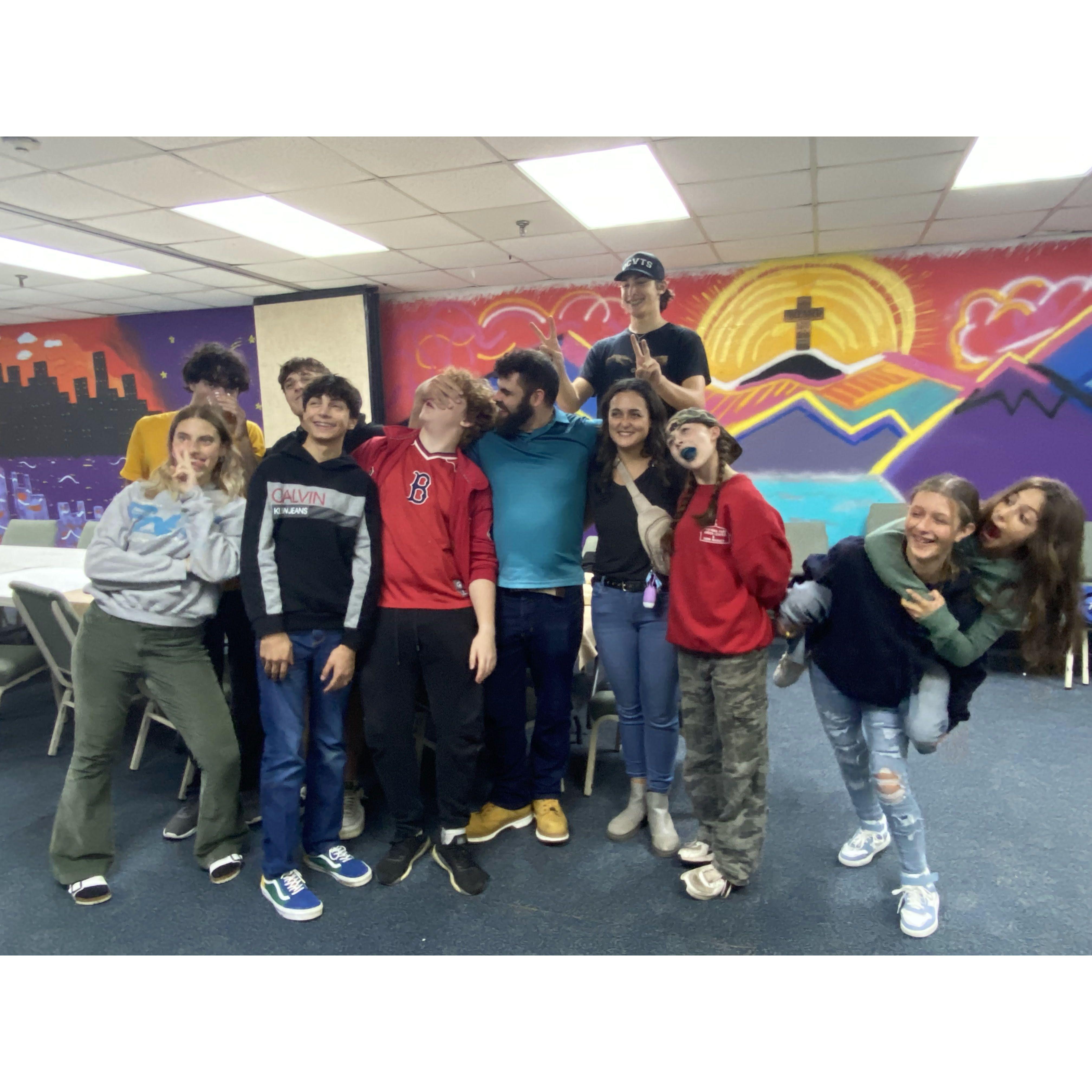 Our surprise Youth Group Engagement Party!
