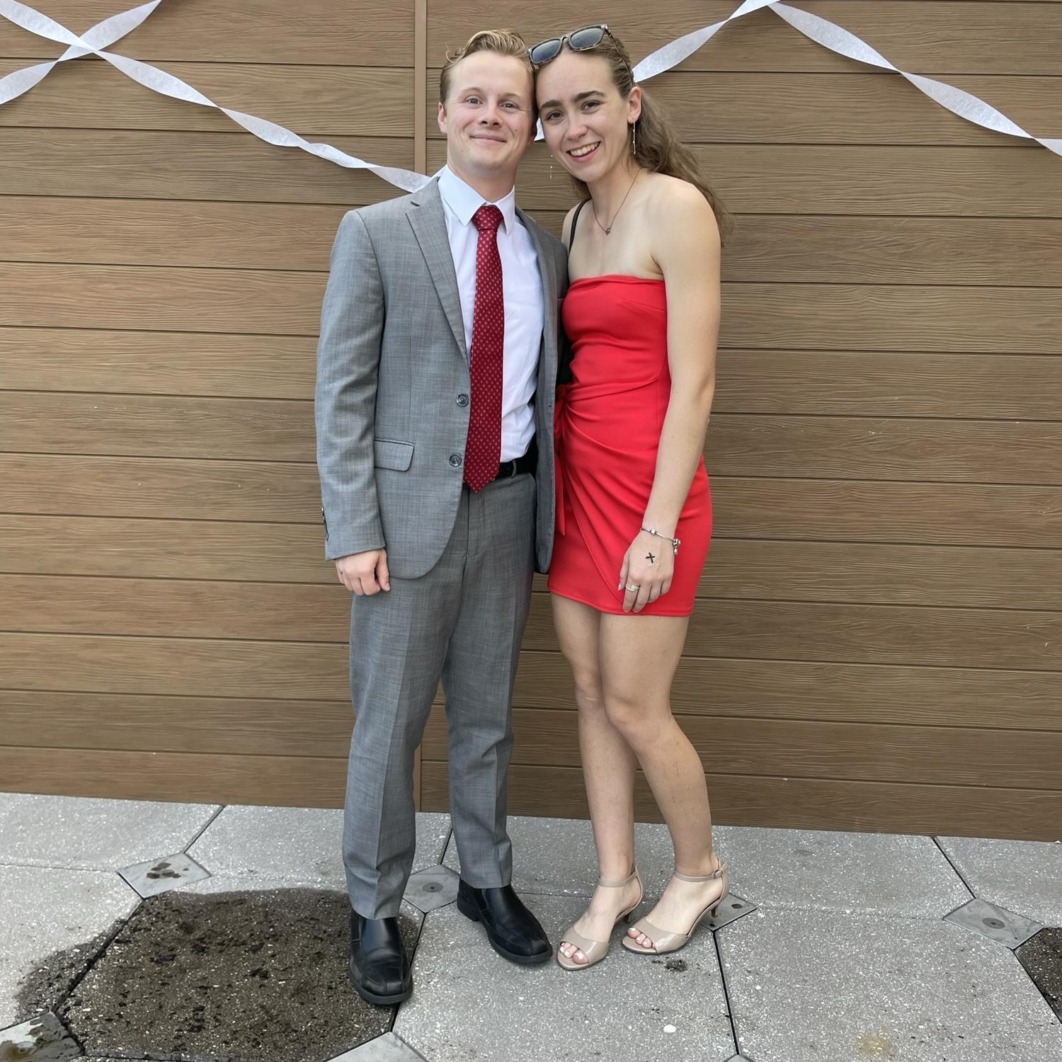 Kristen and Sean at Tri Sigma Formal. This event was held at 4 Rivers Smokehouse in One Daytona, which is across the street from the Daytona International Speedway.