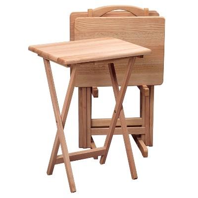 5pc Alex Snack Table Set Natural - Winsome