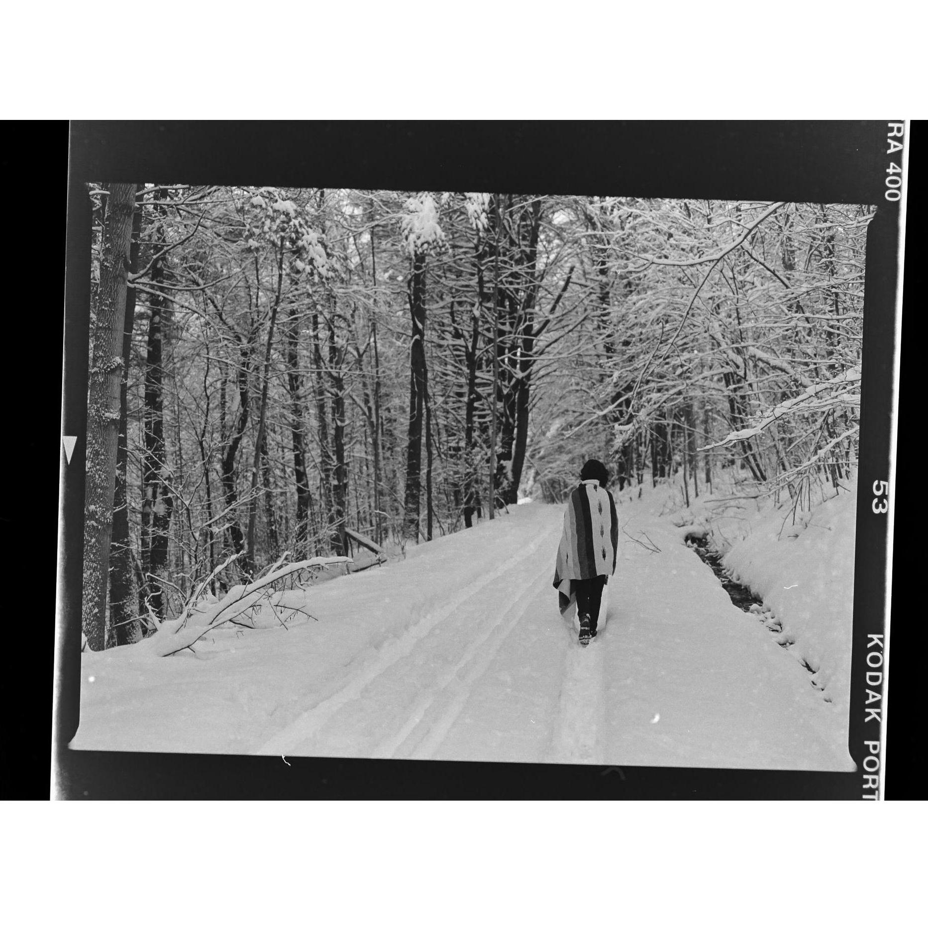 Going for a walk. 
Ithaca, New York, 2018.