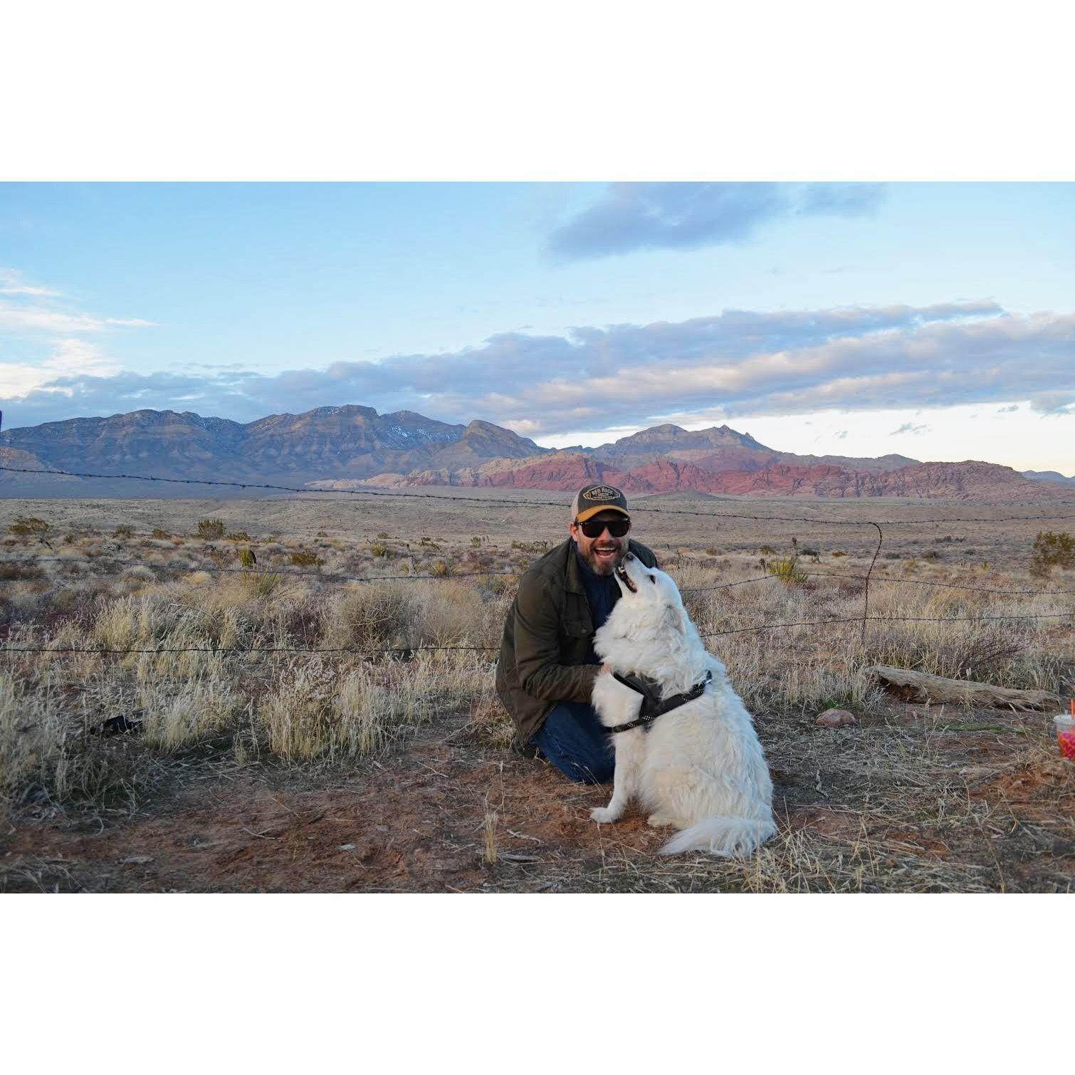 Otto loves Jay – Red Rock Canyon, NV