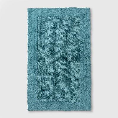 38"x23" Performance Textured Bath Rug Teal - Threshold™