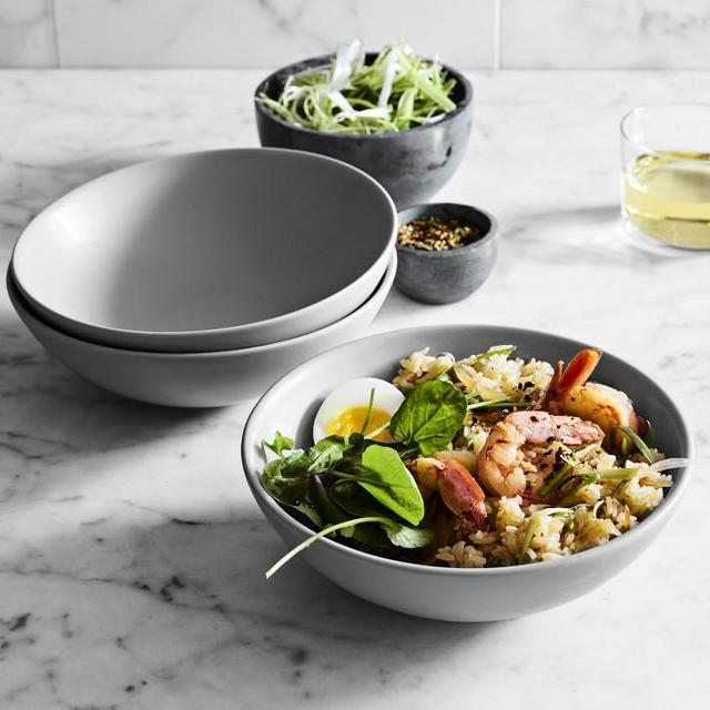 Open Kitchen by Williams Sonoma Matte Coupe Bowls WHITE