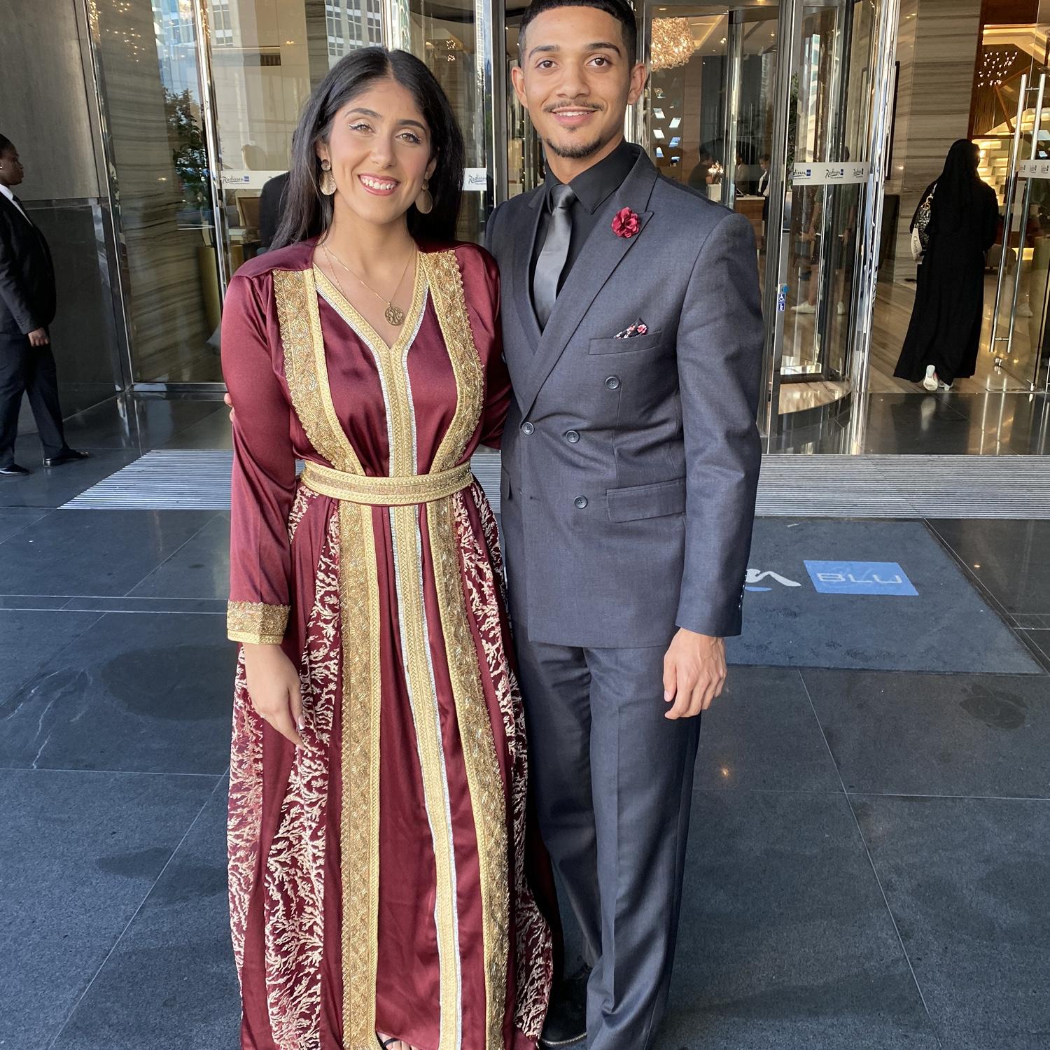 Their banquet date in Dubai