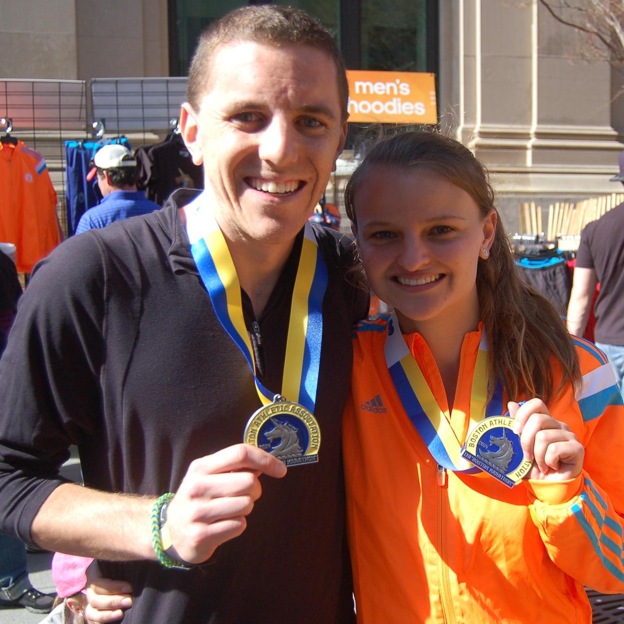 Making a run for it. Boston Marathon 2014