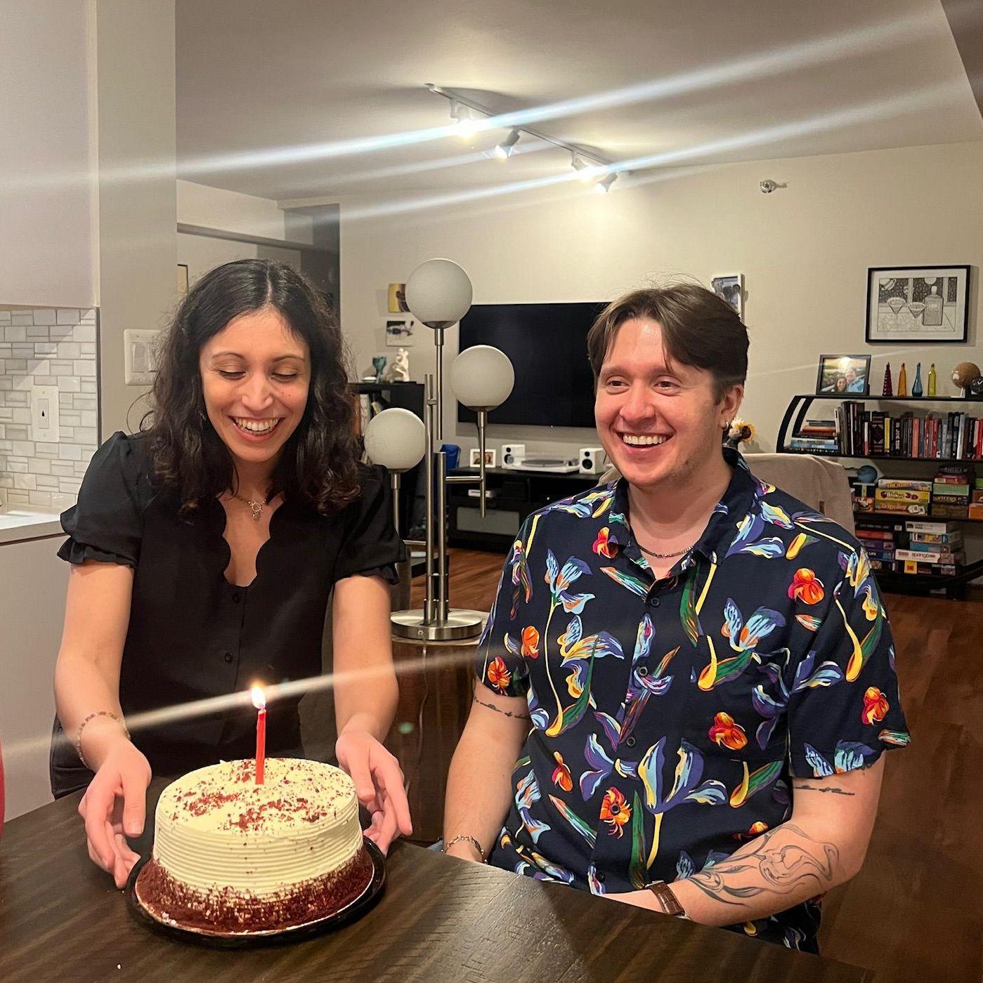 Celebrating Shea's birthday.