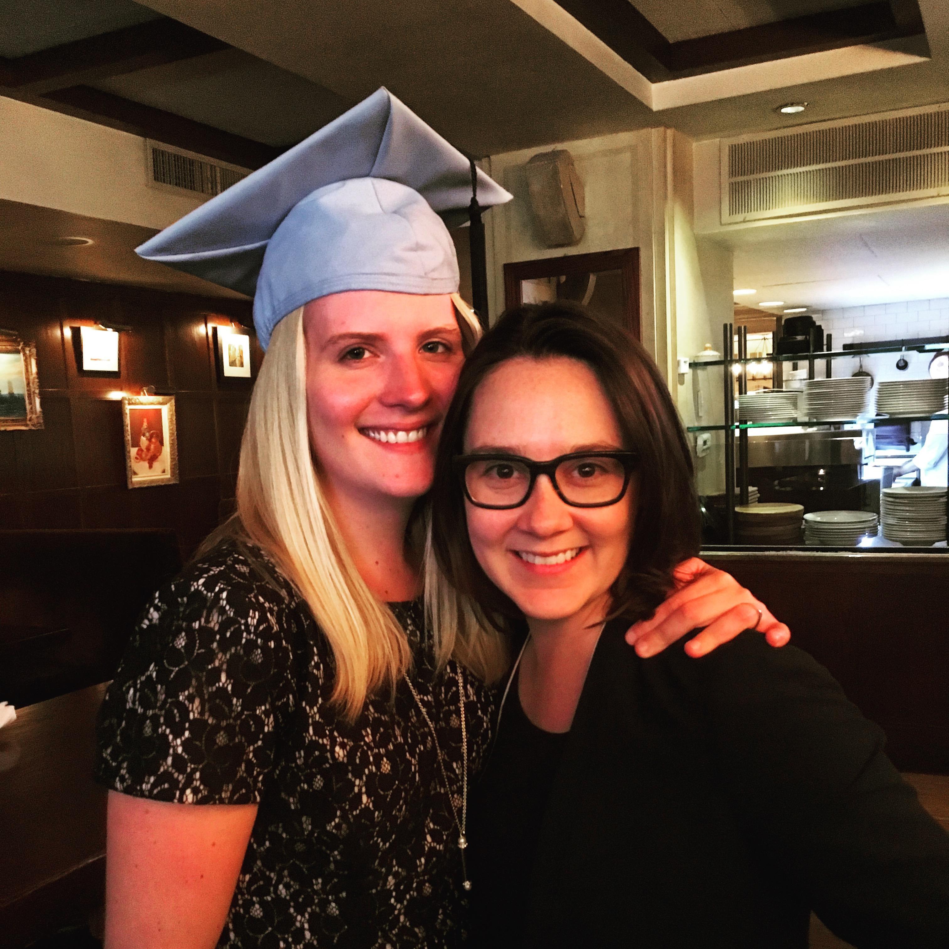 Celebrating Corinne's graduation from Columbia