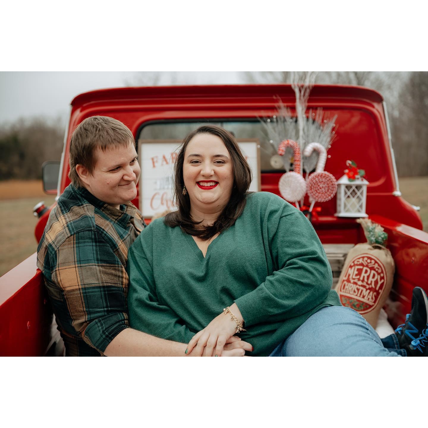 November 2022. Liz said we must because old truck! Bob likes a very specific old truck so Liz points out EVERY old truck.