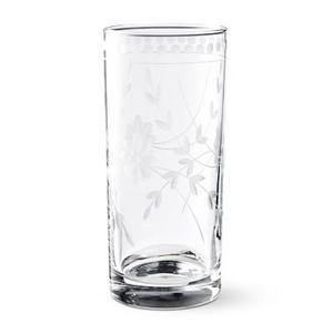 Vintage Etched Highball Glasses, Set of 4