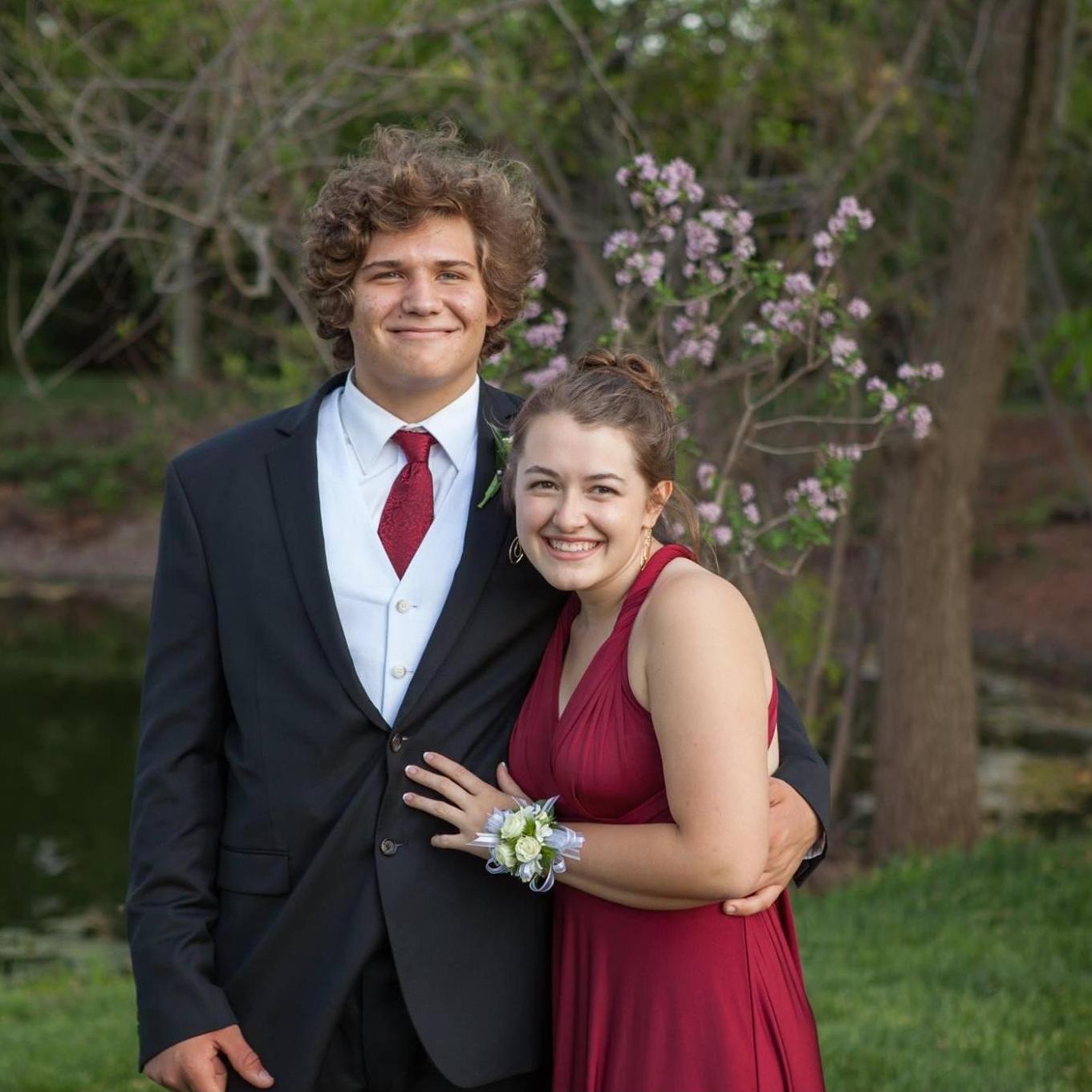 Our first prom together, Junior year