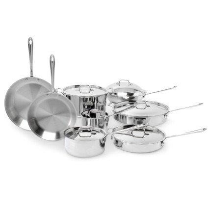 All-Clad d5 Brushed Stainless Steel 14-Piece Set