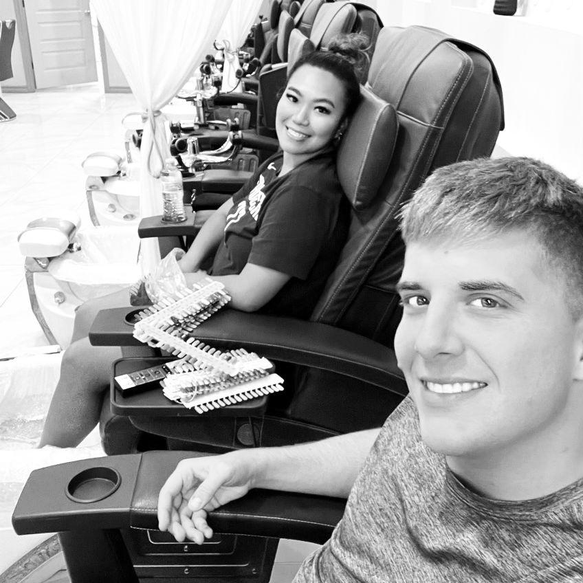 First Mani-Pedi together LOL 💅 Brownsville, Texas February 2023