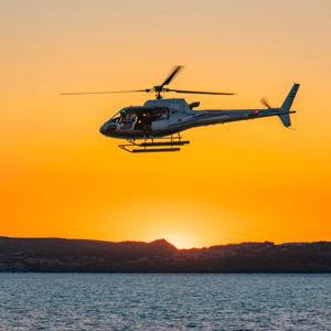 Sunset Helicopter Panoramic Flight in Costa Smeralda