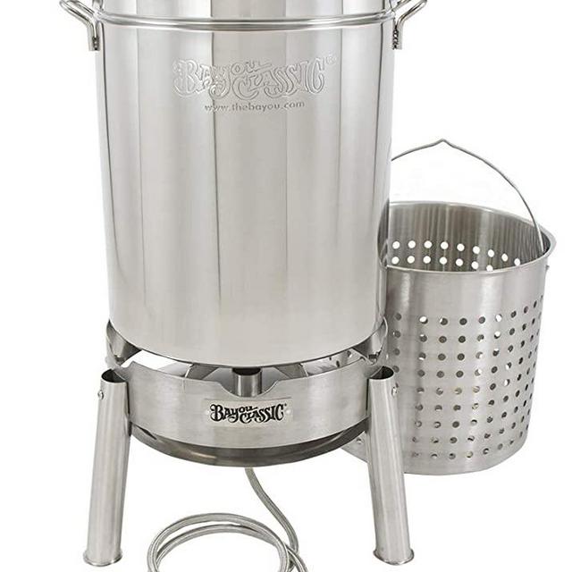 Bayou Classic KDS-160 Stainless 62qt Boiler/Steamer