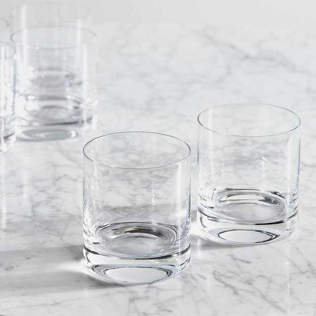 Paris Crystal Drinking Glass, Short, Set of 6