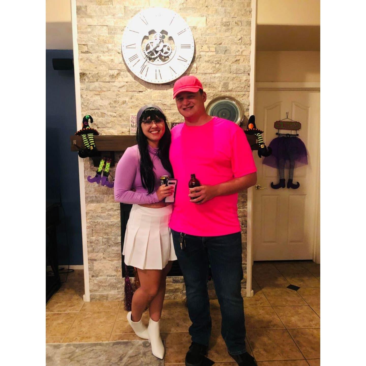 Fist Halloween together - had to go as Timmy and Trixie.