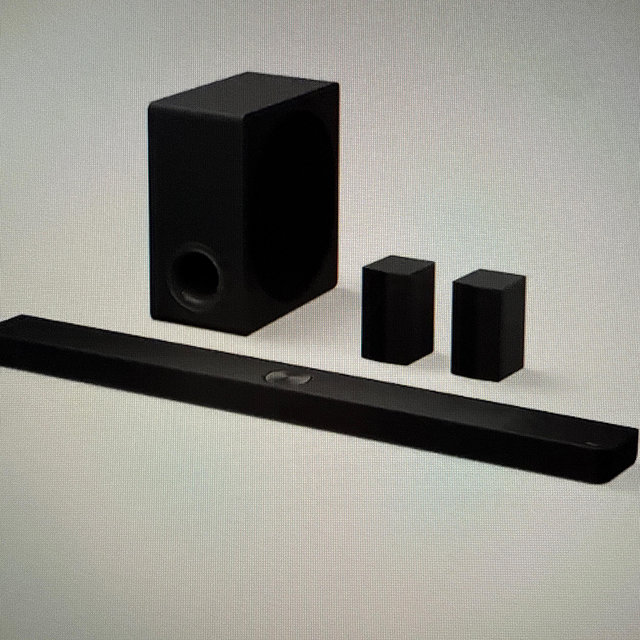 LG - 7.1.3-Channel S90TR Home Theater Soundbar with Wireless Subwoofer and Rear Speakers, Dolby Atmos, WOW Orchestra - Black