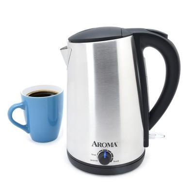 Aroma 1.7L Electric Kettle - Stainless Steel