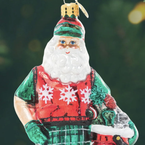 Jolly Golfer Santa