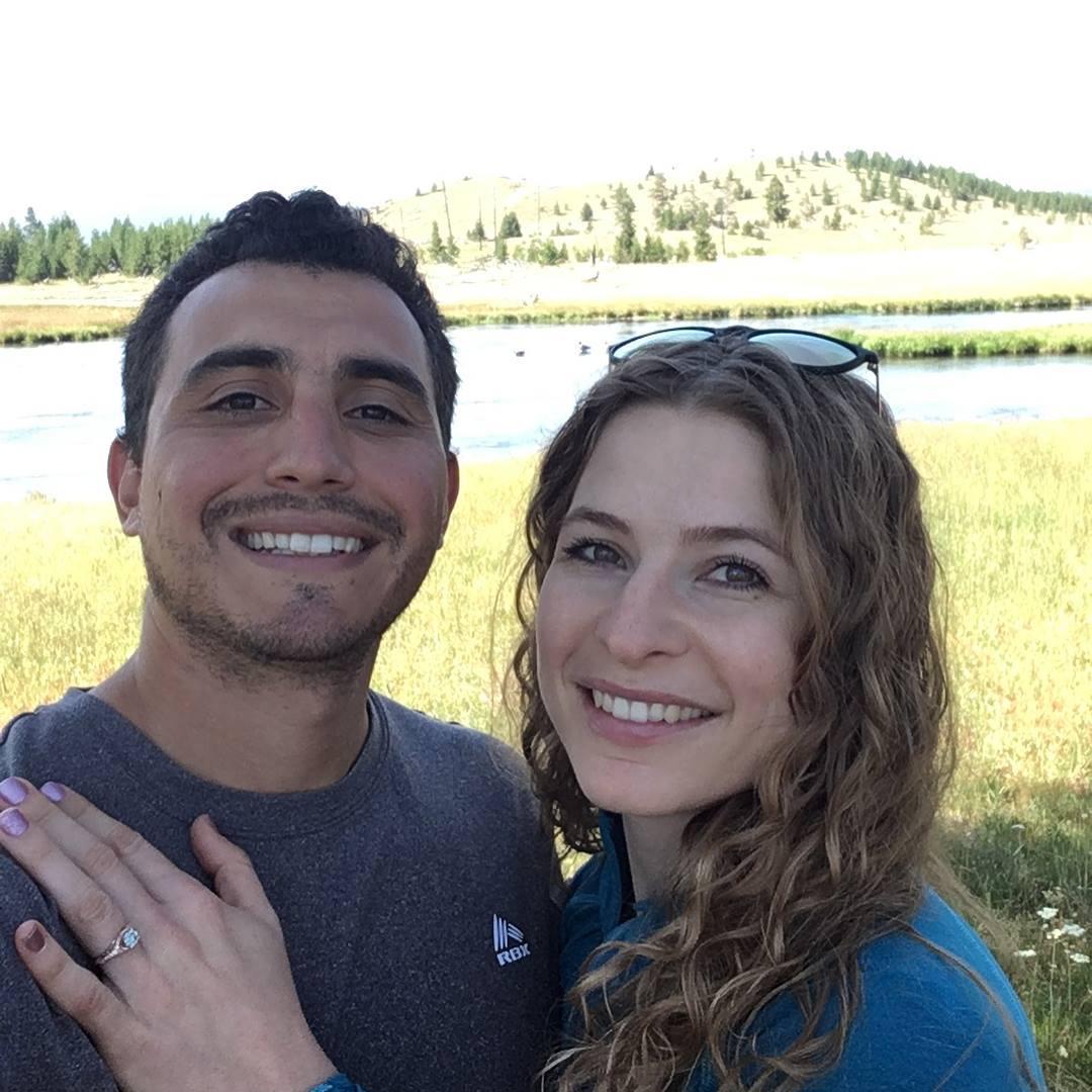 Getting engaged in Yellowstone National Park, August 6th, 2018.