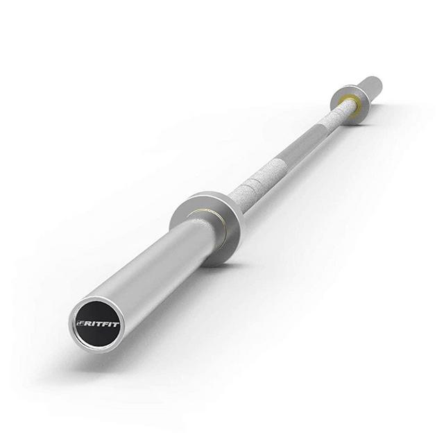 RitFit 7-foot Olympic Barbell Bar, General Purpose Weight Bar Suitable for Olympic Lifts and Power Lifts, 500LBS/ 700LBS/ 1000LBS Capacity Options