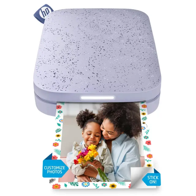 HP Sprocket Portable 2x3" Instant Photo Printer Print Pictures on Zink Sticky-Backed Paper from your iOS & Android Device.