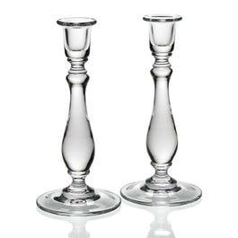 William Yeoward Crystal Meryl Tall 10" Candlesticks, Pair