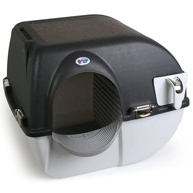 Omega Paw EL-RA15-1 Elite Roll 'n Clean Litter Box, Regular