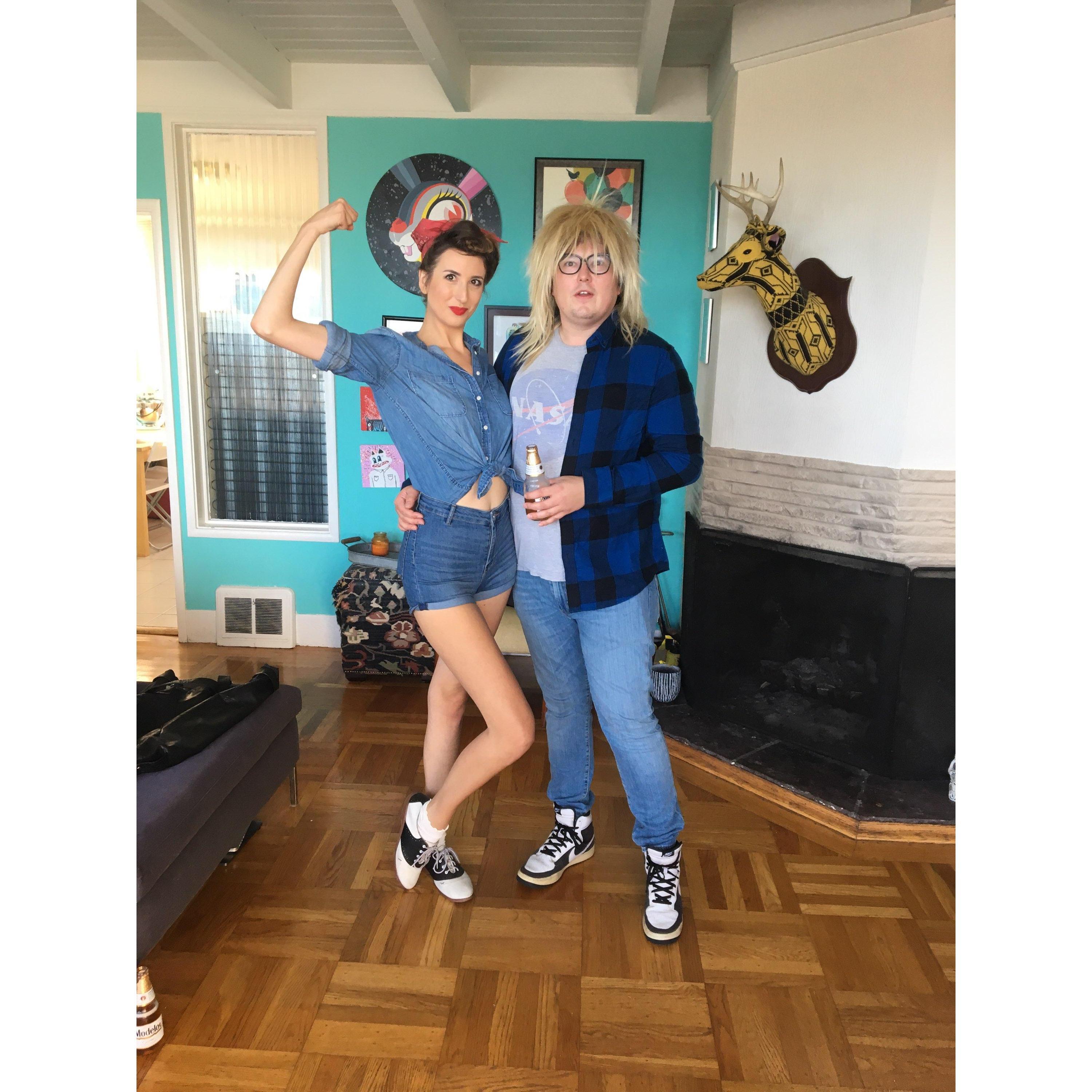 Halloween 2018. Garth and Rosie
