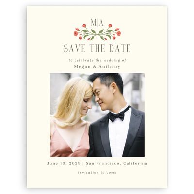Light Butter, Yellow Wedding Digital Save the Date - Feuille Photo