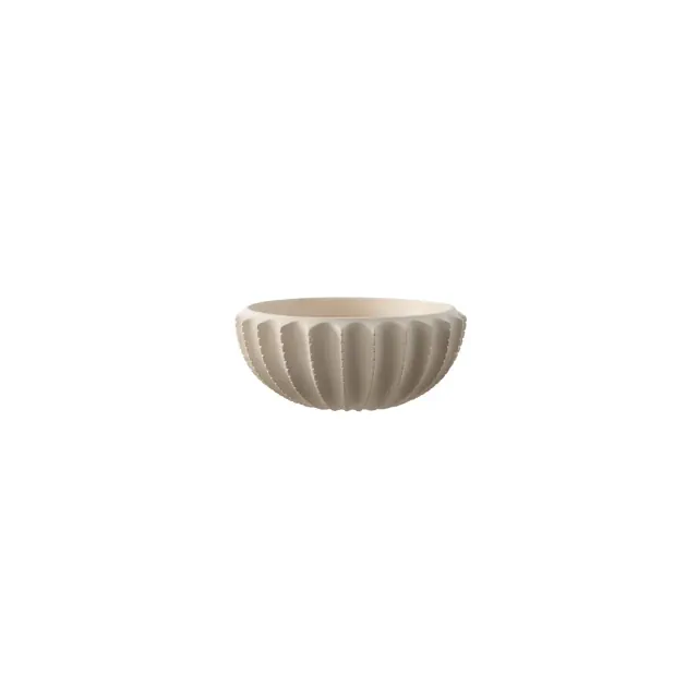 Atzaro 5" Scalloped Resin Bowl - RDC4033 - Creme - Safavieh