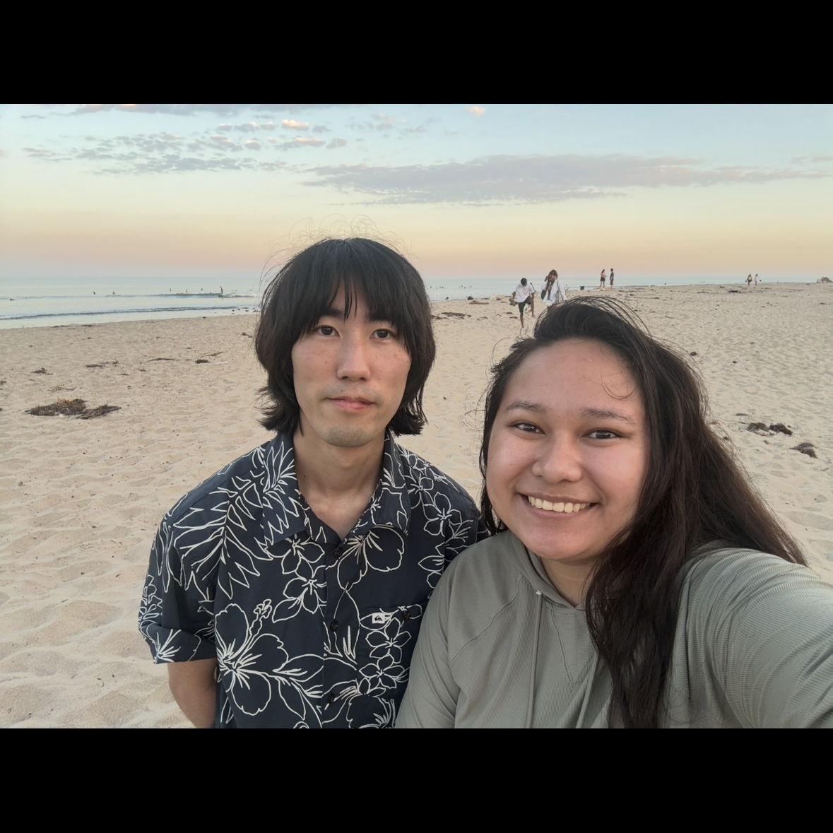 Visiting the beach on our 9th anniversary. 2025
