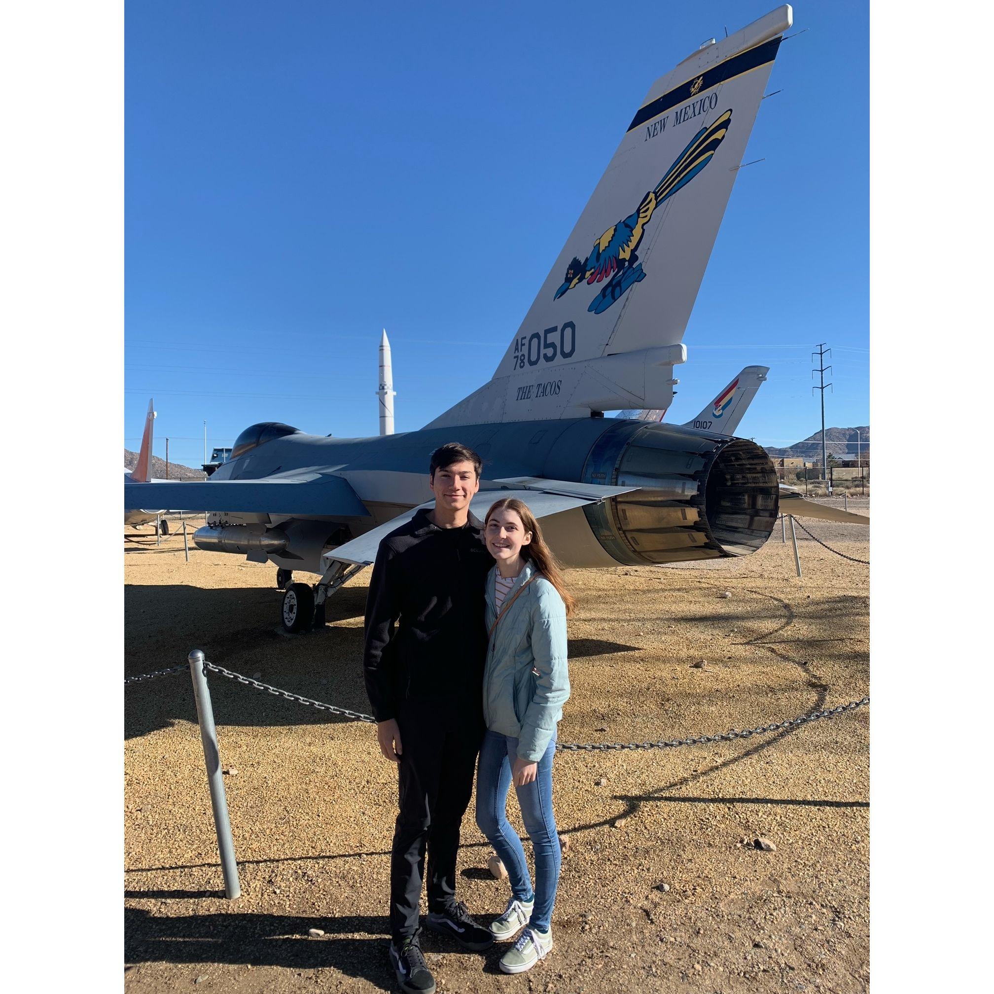 At the Nuclear Science and History Museum in ABQ with "The Tacos" F-16 - 12/21/2022