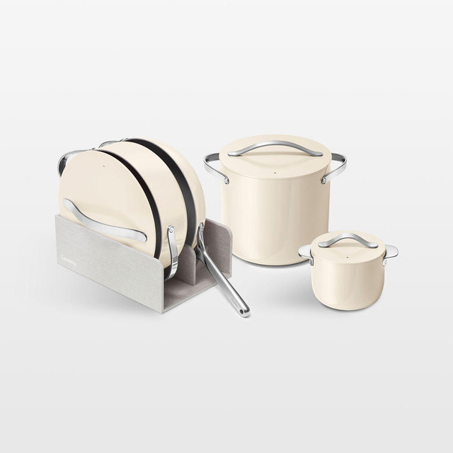 Caraway Home ® Cookware+ Cream 7-Piece Cookware Set