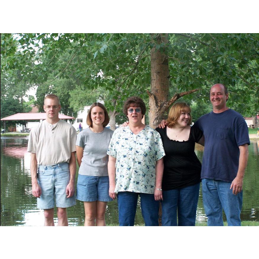 Cousins Jim and Courtney Starks, Aunt Mae and Cousin Kelly Starks-Sotelo, Bob Starks circa 2005
