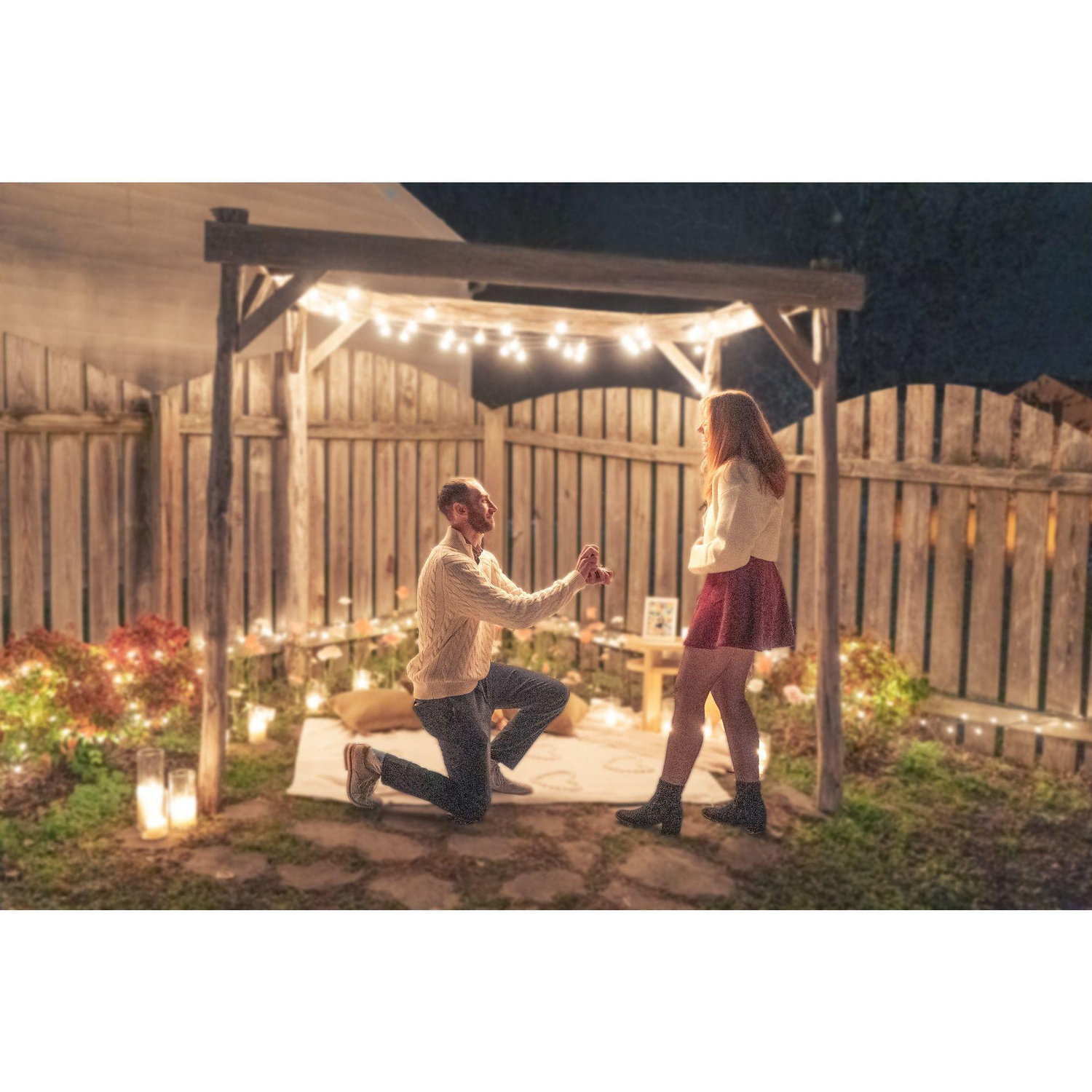 The night we got engaged!