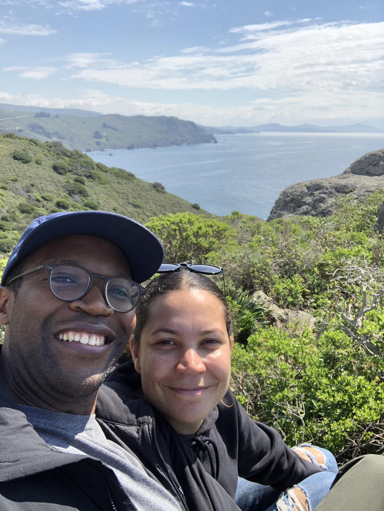 Social distancing near Mount Tamplais near SF