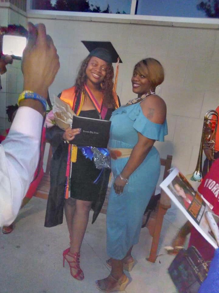 Kyla and mom at Kyla’s graduation