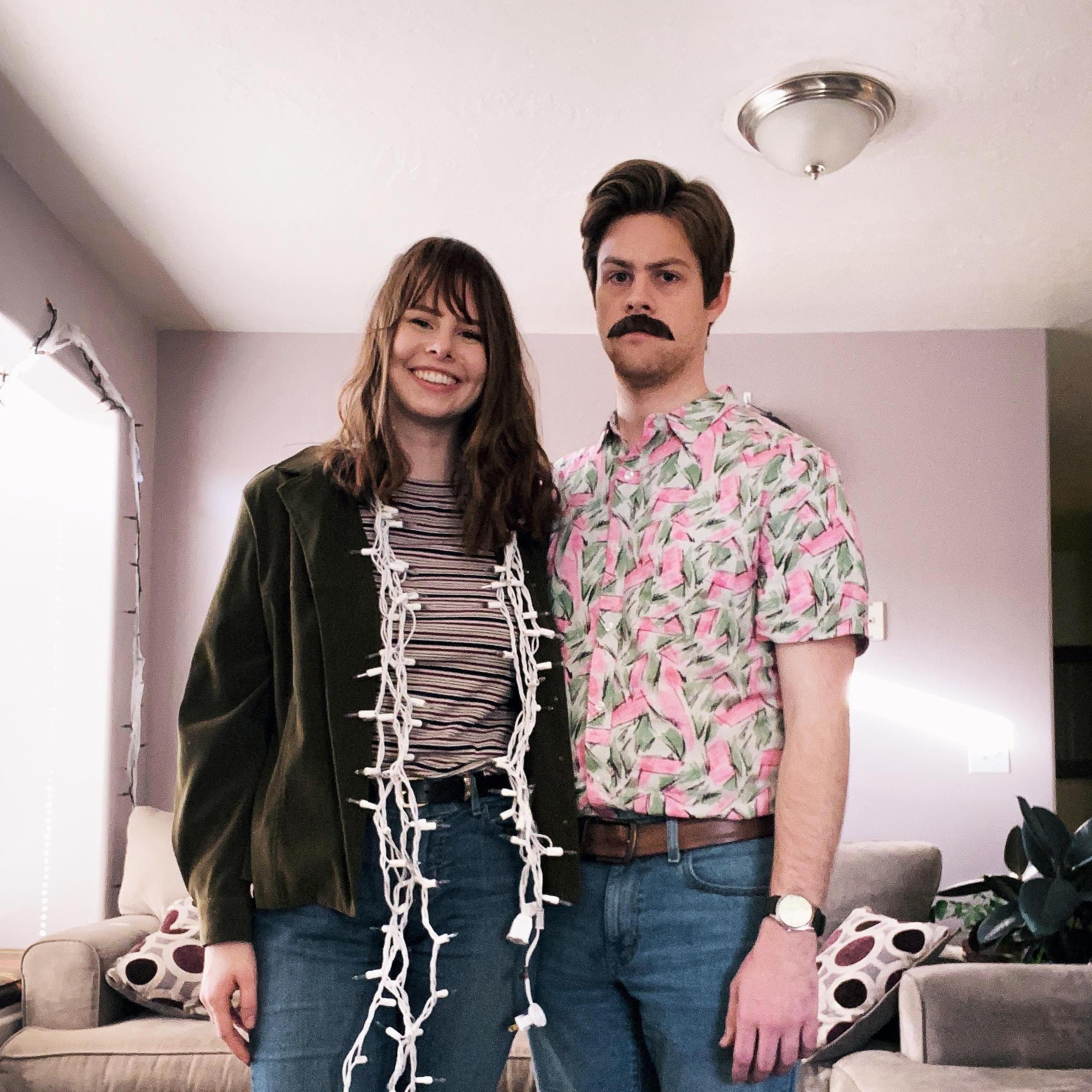 October 31, 2019 - Jenna and Eli watched Stranger Things together when they first started dating, and dressed up as Hopper and Joyce for Halloween